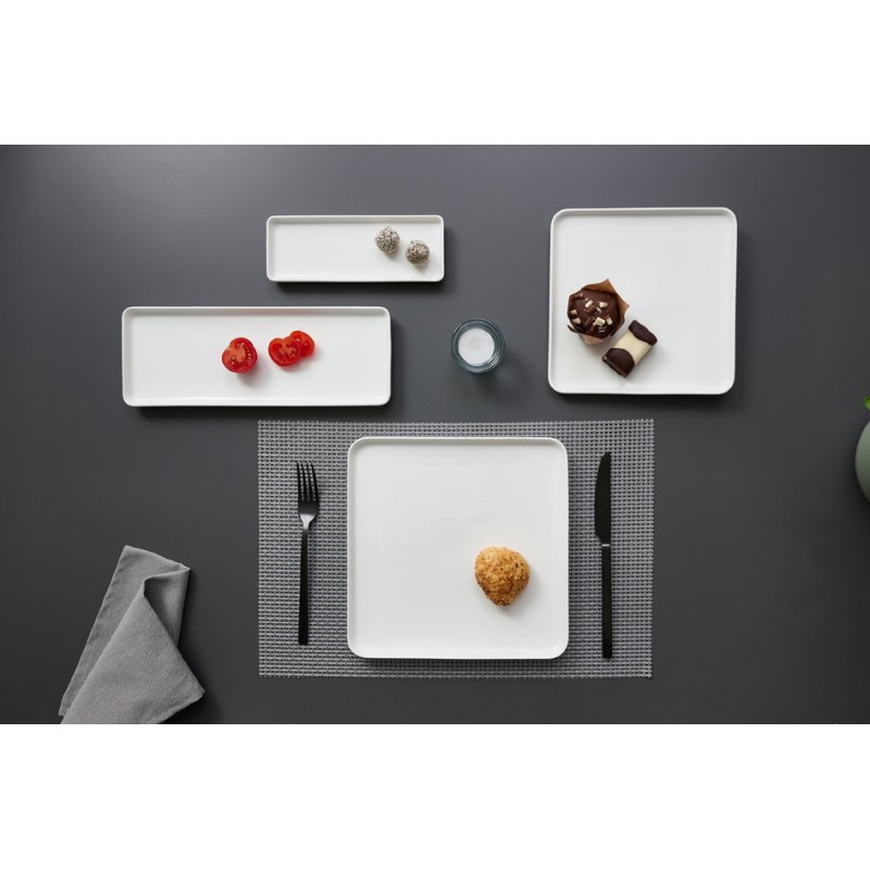 Ritzenhoff & Breker plat rectangulaire SKAGEN, blanc, porcelaine, 6 pièces